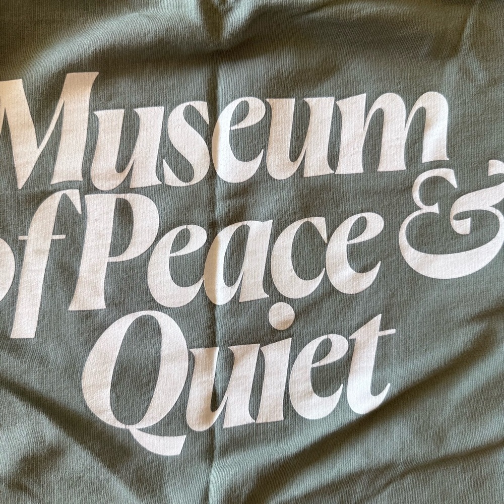 Museum of Peace and Quiet Mid Century Crewneck Lightweight Sweatshirt in Sage - Picture 2 of 6